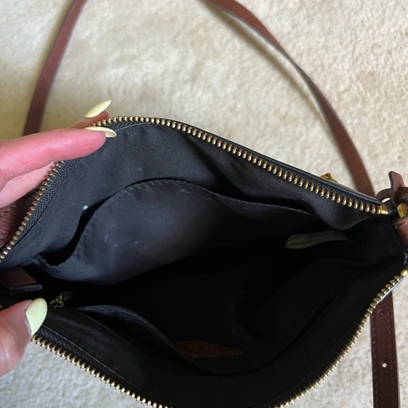 Fossil Black and Brown Crossbody Bag - Picture 6 of 9